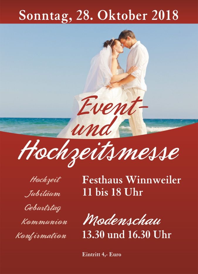 Plakat Hochzeitsmesse Winnweiler